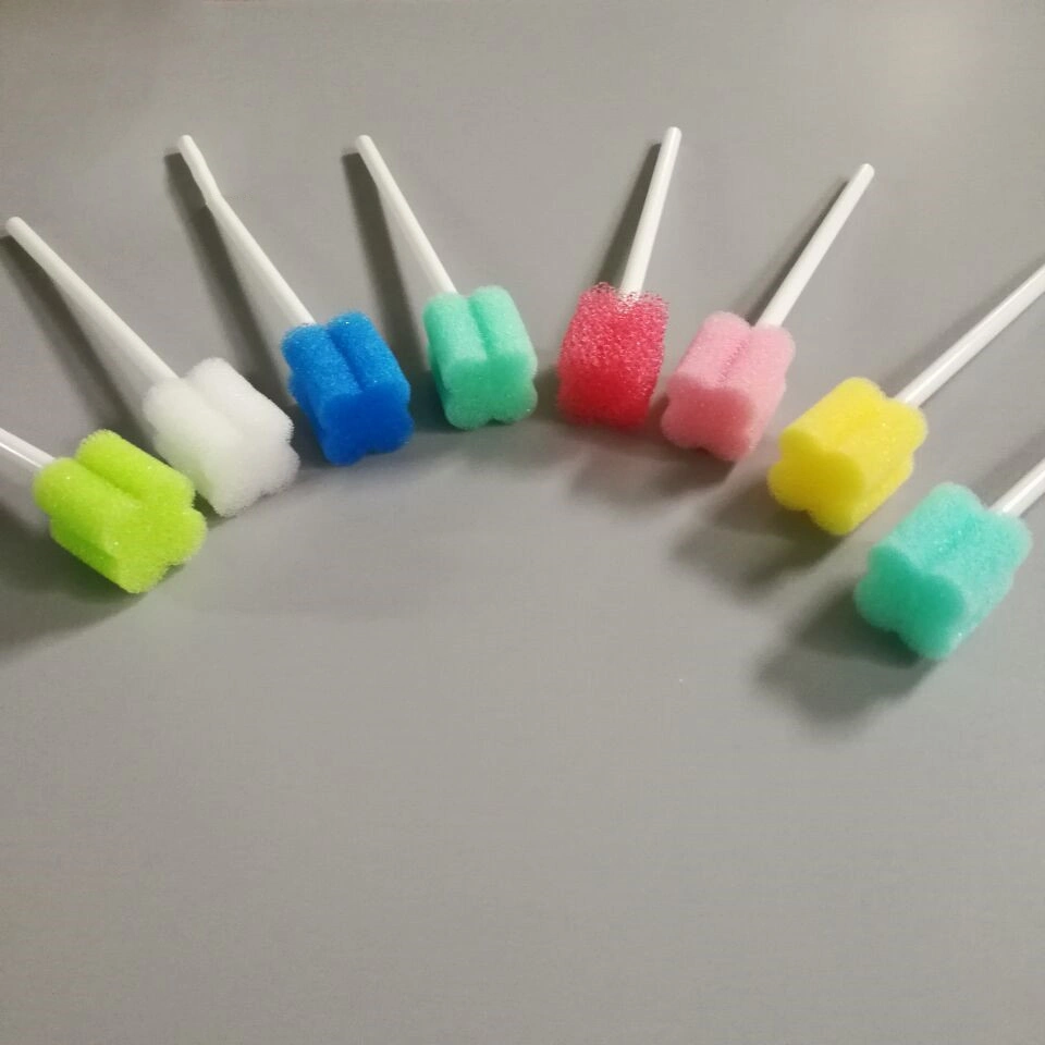 Einweg-Mundreinigungsstäbchen Schwamm Oral Swab Stick Pflege