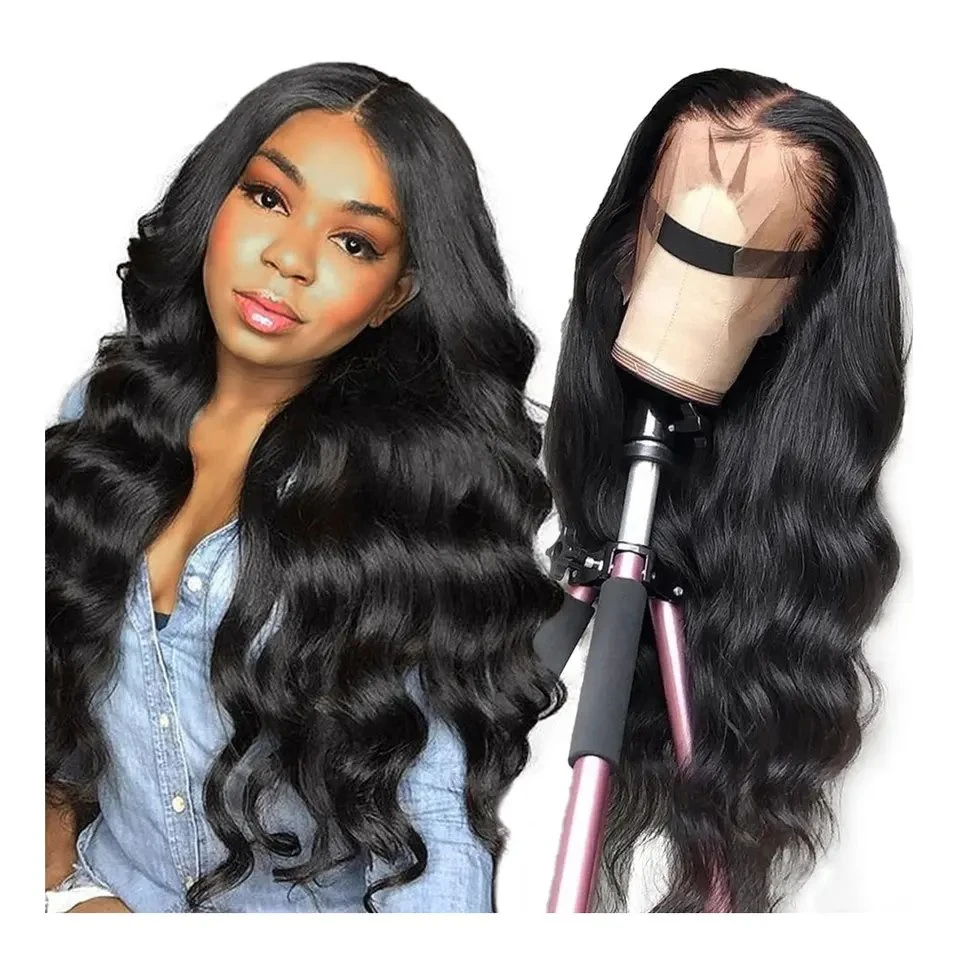 Wigs synthétiques artificielles à onde longue pour femmes haute densité