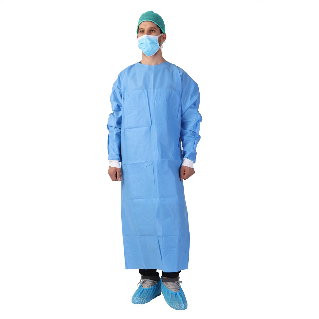 Esterilización Cirugía Trabajo médico aislamiento desechable Cown CoVERALL con FDA, CE