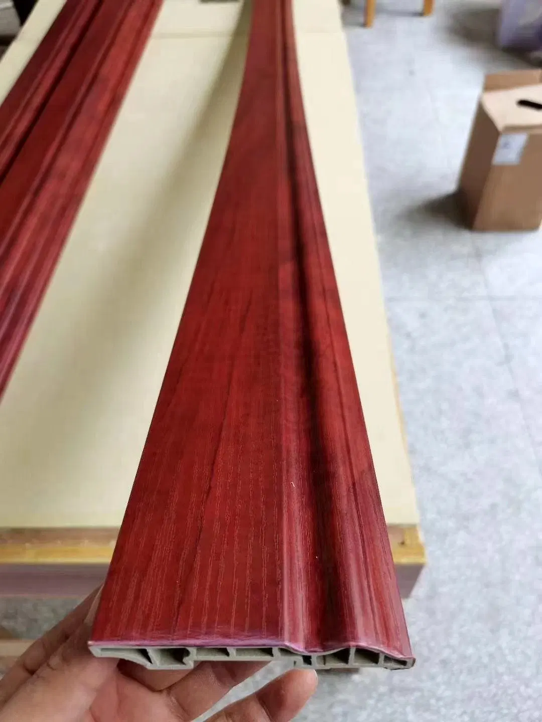 Wood and Plastic Composite Waterproof WPC Plastic Skirting Board, PVC Skirting Board