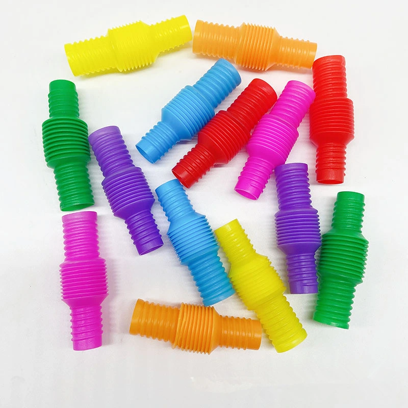 Pre-Kindergarten Finger Multi-Color Tubes Mini Pop Tubes Toys for Kids Decompression and DIY Creative Handmade Activities