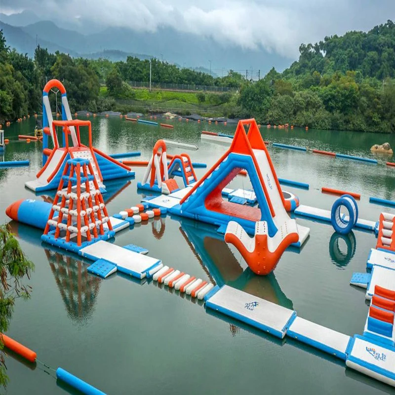 El más nuevo Diversión Parque acuático Inflatable agua de Mar flotante Parque