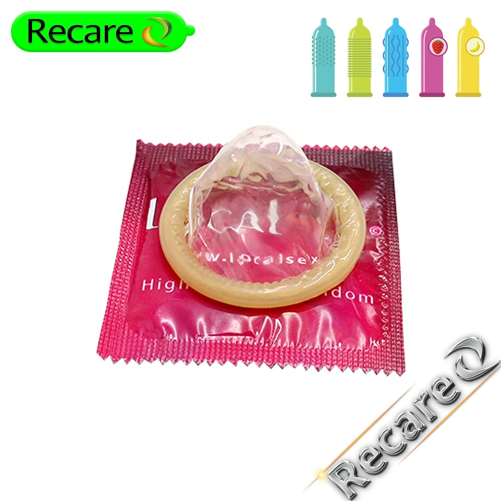 Customized OEM Ultra-Thin Strong and Sensitive Natural Lubricated Top Quality Bubblegum Flavoured Condoms