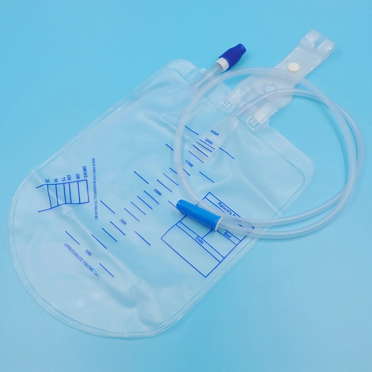 Eo Sterilize Medical Grade PVC 2000ml Disposable Urine Meter Drainage Bag