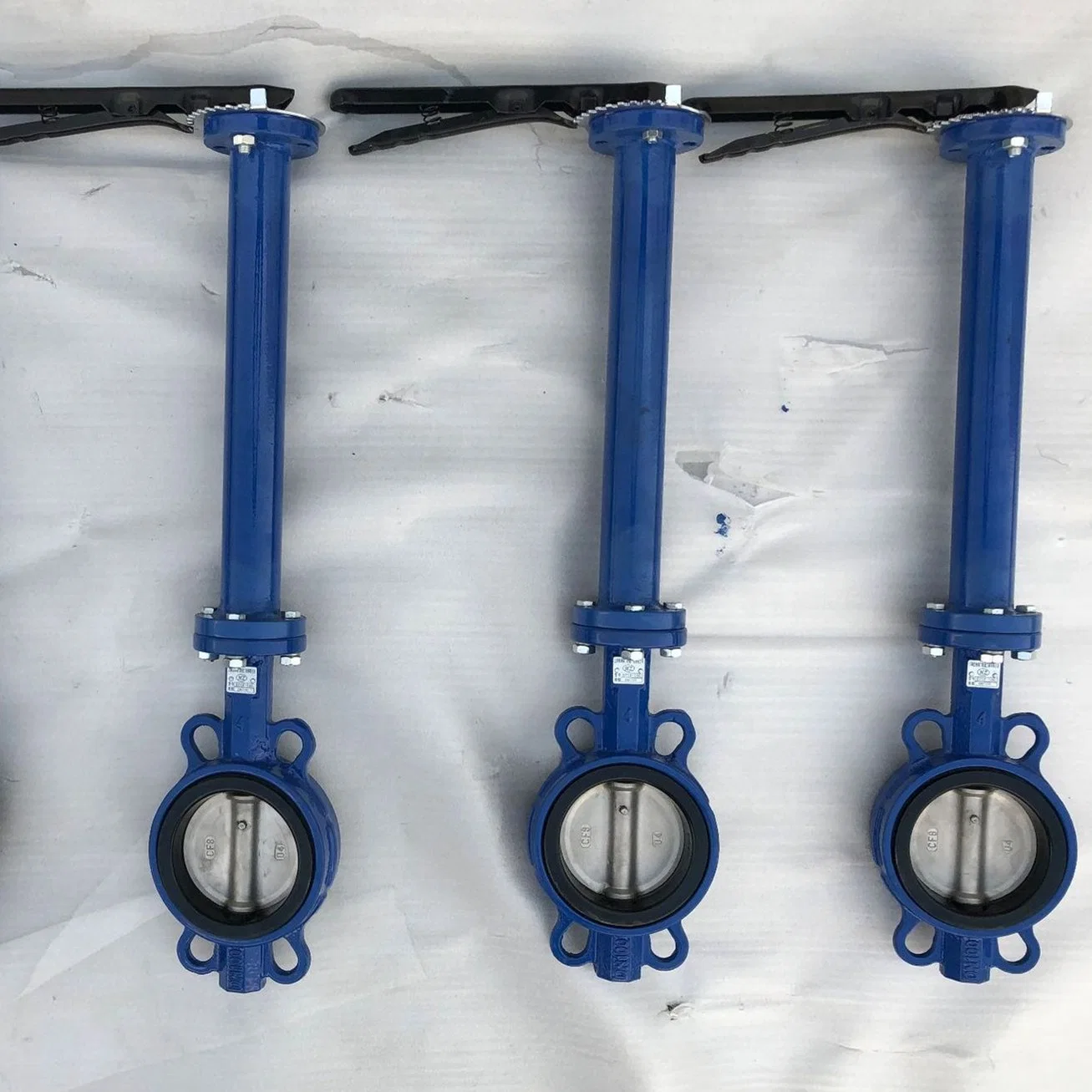 En558-1 Underground Iron Wafer Manual Operated Butterfly Valve Long Stem Extensions