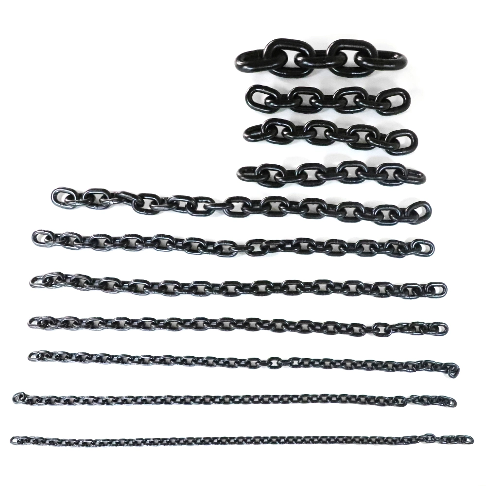 Heavy Duty Industrial 16mm Galvanized Black Load Lifting Link Steel Load Chain