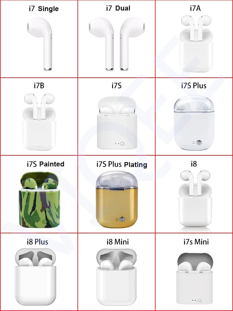 Auricular Bluetooth Auriculares inalámbricos de Tws i7 Mobile auricular estéreo