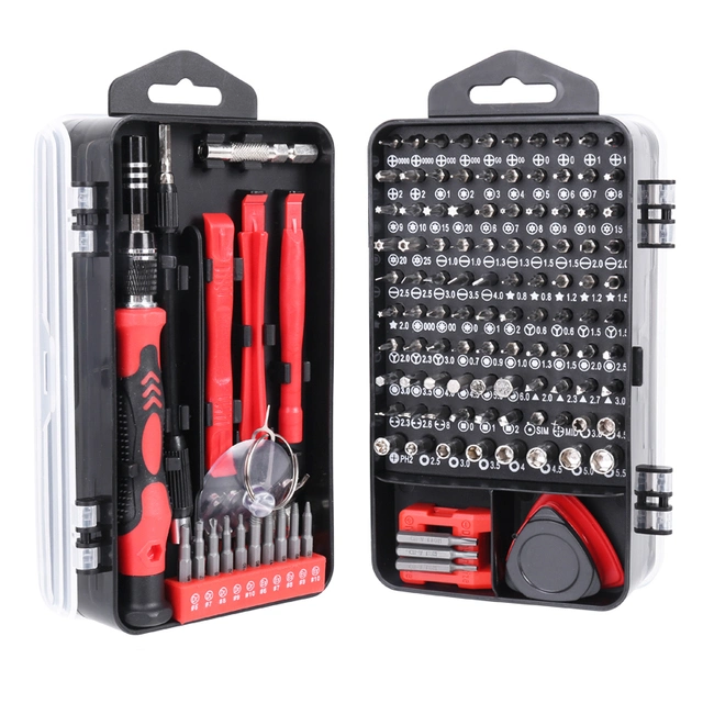 Schraubendrehersatz 138 in 1 Präzisions-Torx-Bits magnetisch Phillips Hex Bit Set Handy Reparatur Handwerkzeuge Kit Tragbar