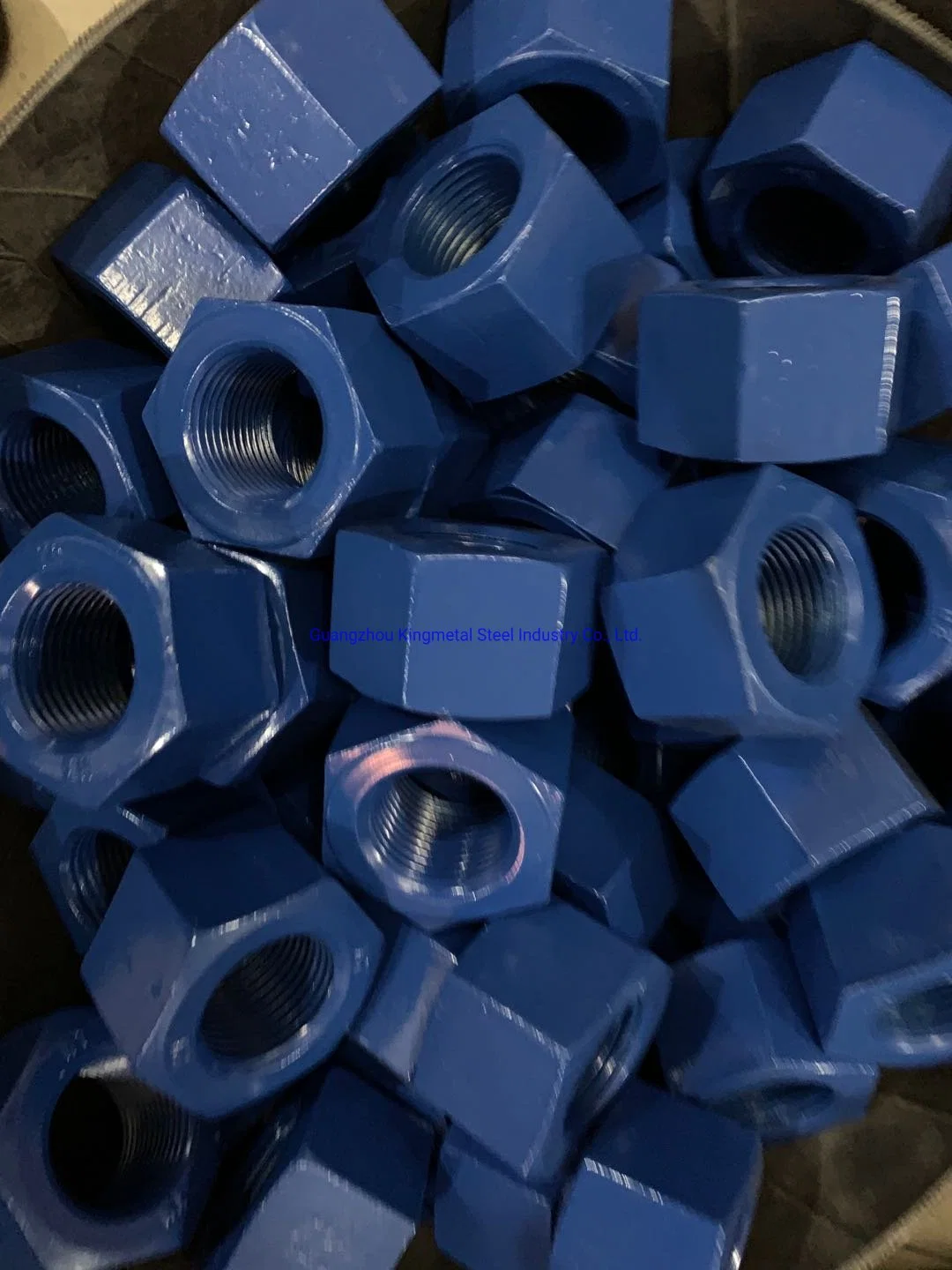 Carbon Steel High Tensile PTFE Coated S45c Heavy Hex Nuts