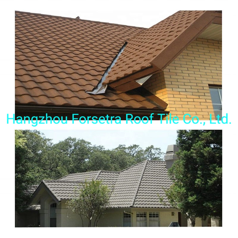 Fireproof Color Stone Coated Metal Roof Tiles New Construction Materials Green House Roof