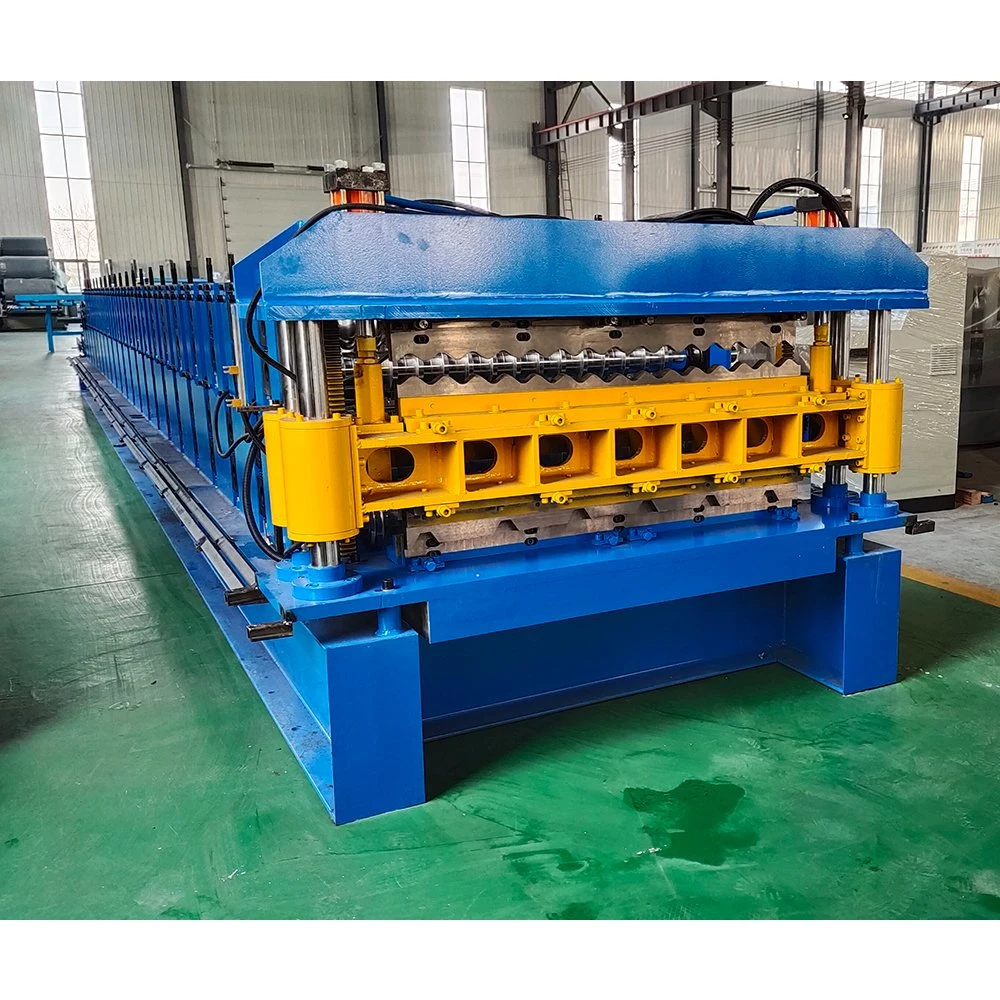 Wholesale/Supplier Ibr Tr4 Tr5 Tr6 Steel Glazed Corrugated Double Layer Deck and Step Tile Roll Forming Machine Roofing Sheet Building Material Making Machinery Price