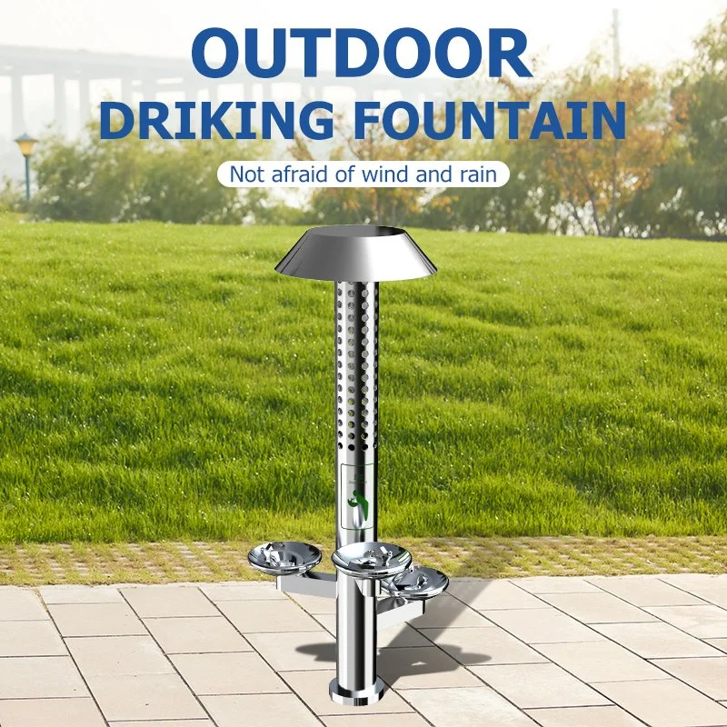 Floor Standing Stainless Outdoor Drinking Fountain for Park Street Water Dispenser