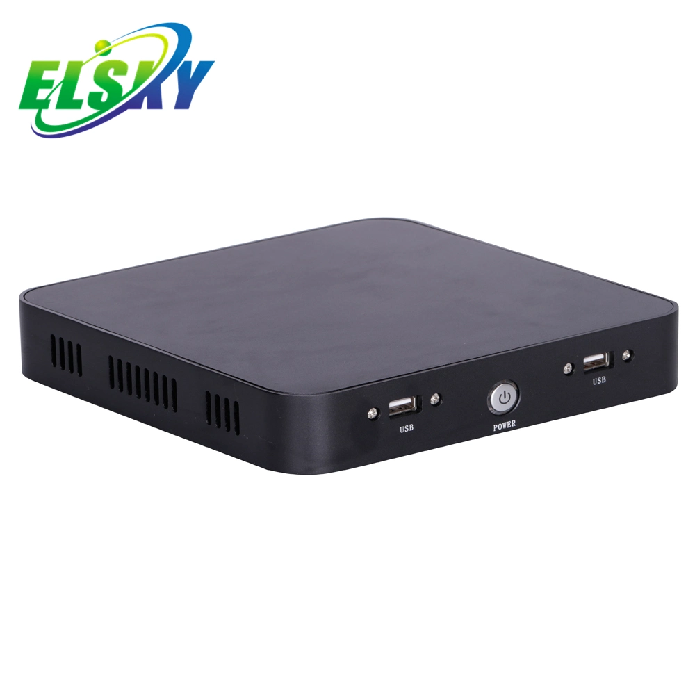 Горячая продажа Elsky 10 поколения I5 10210U с двумя LAN тонкий клиент мини-ПК X86 с 4K Dp дисплей