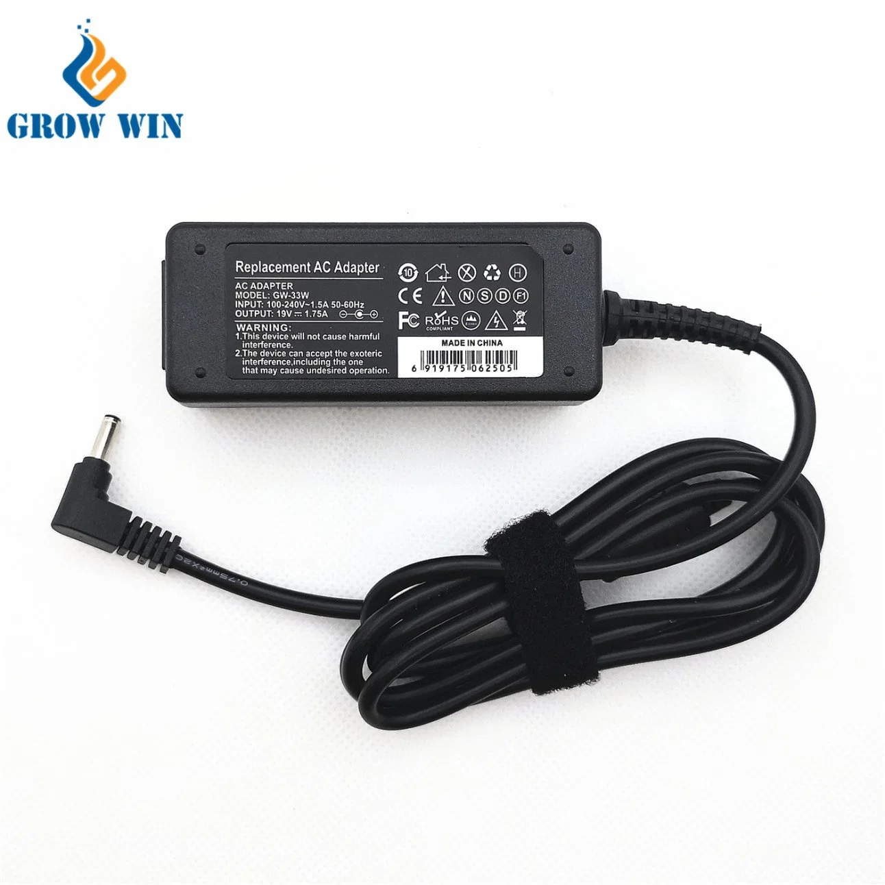 Discount Price Laptop Battery Charger Mini 33W 19V 1.75A for Asus