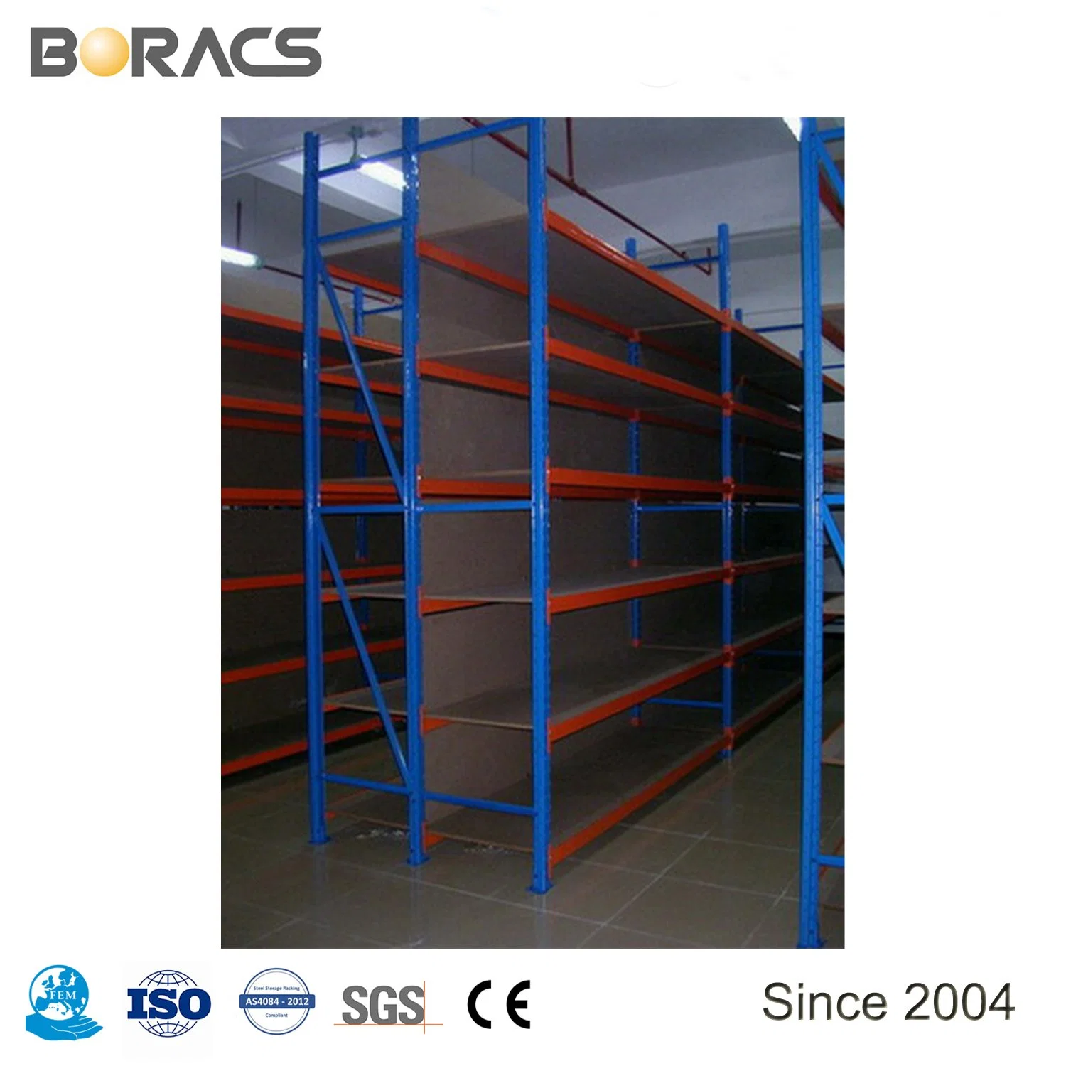 Serviço médio Warehouse Grande Capacidade Widespan Sistema de racks rack metálicas Longspan Exibir Estantes de Aço