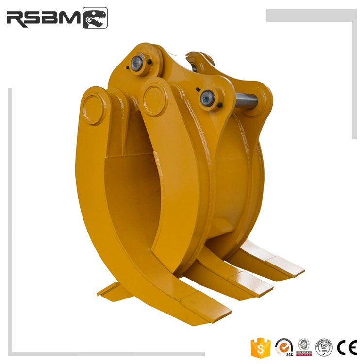 3*2 Tines Stone Grapple for 20ton Excavator