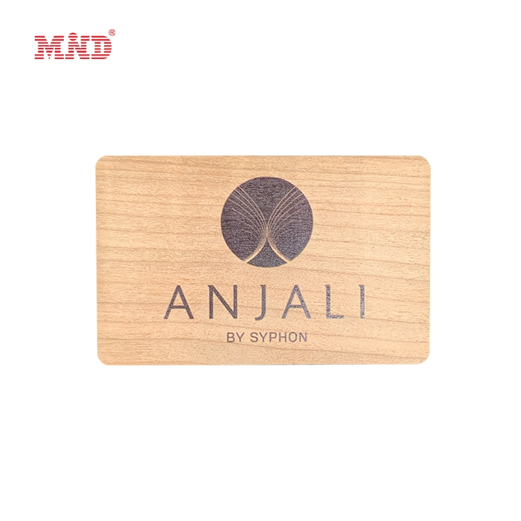 Oferta Madera Bambú Card13,56MHz Tamaño estándar RFID clave de madera del hotel Tarjetas NFC Bamboo Smart Card