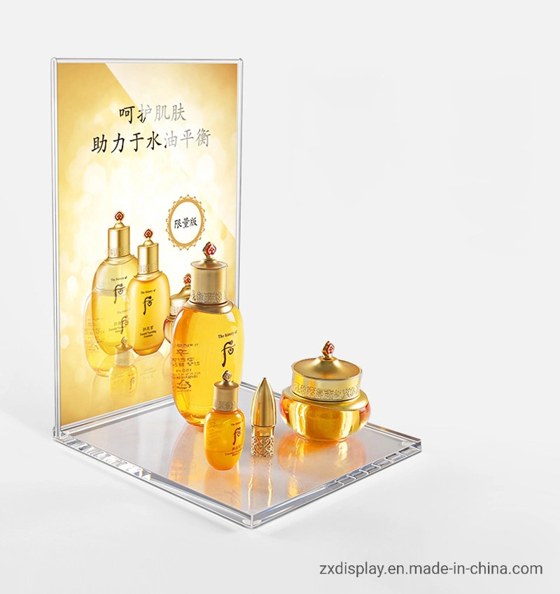 Multipurpose Clear Acry Plexiglass Cosmetic Skincare Perfume Stand for Counter Display