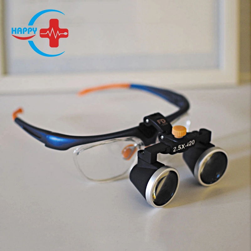 HC-I043 Loupes chirurgicales beauté/Ent/Dental/ophtalmiques avec lunettes grossissant 2,5X/3,5X opération chirurgicale Loupe