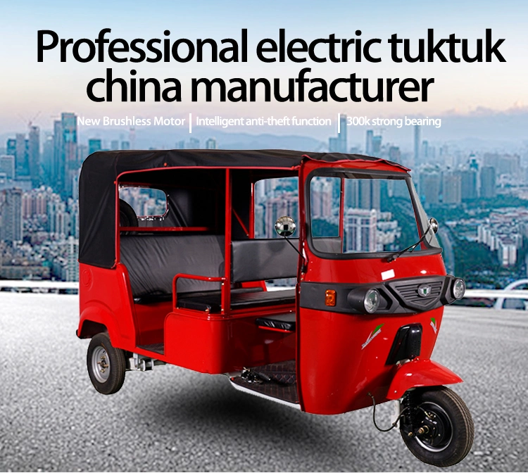 Bajaj E triciclo Precio para 7 pasajeros Electric Auto Rickshaw batería