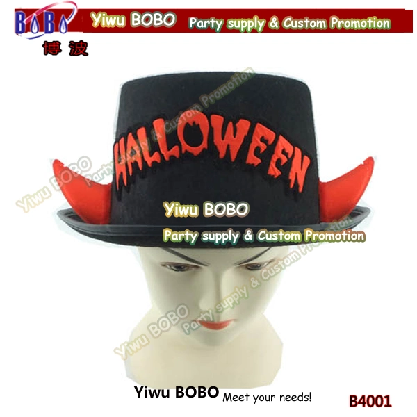 Party Gift Halloween Hat Pumpkin Ornament Promotional Headwear Party Products (B4008)