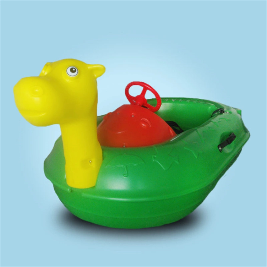 Hot Sale Animal Shape Cow Music Light Adult Electric Kids Battery Bumper Boat