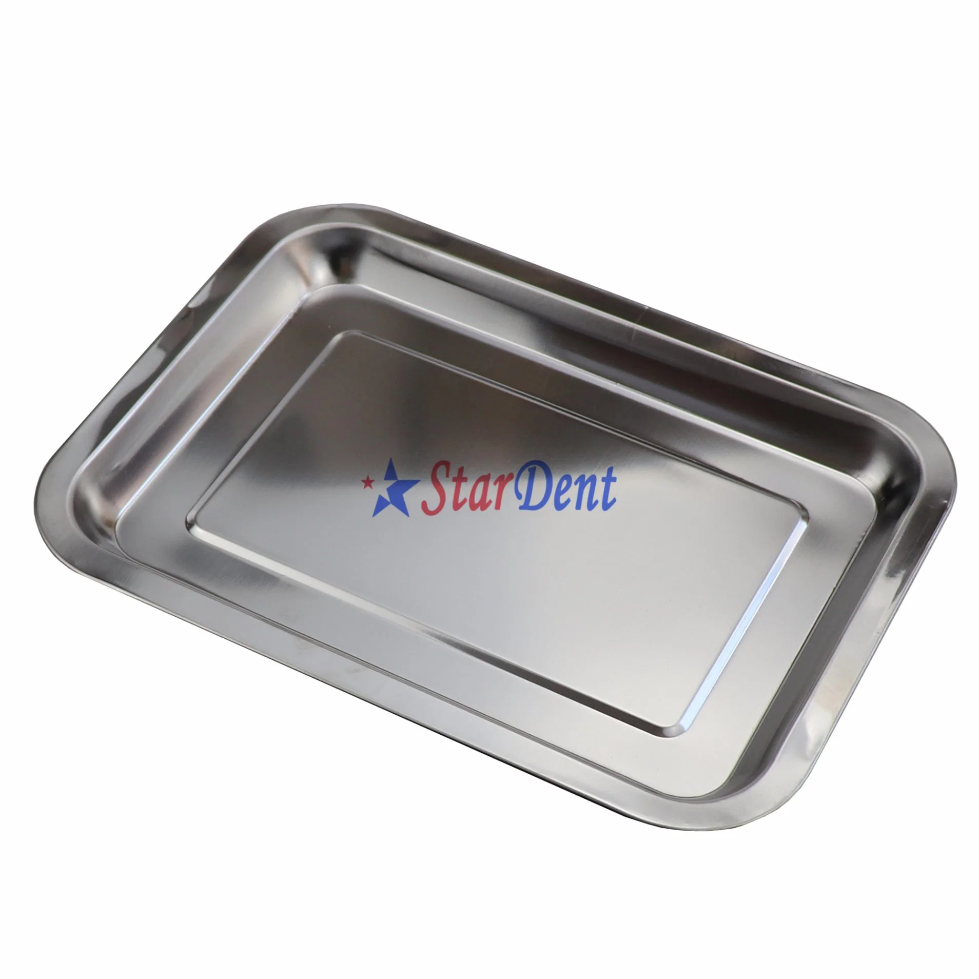 Bigger Size Dental Tool Disk Stainless Steel Dental Tool Tray for Clinic Instrument