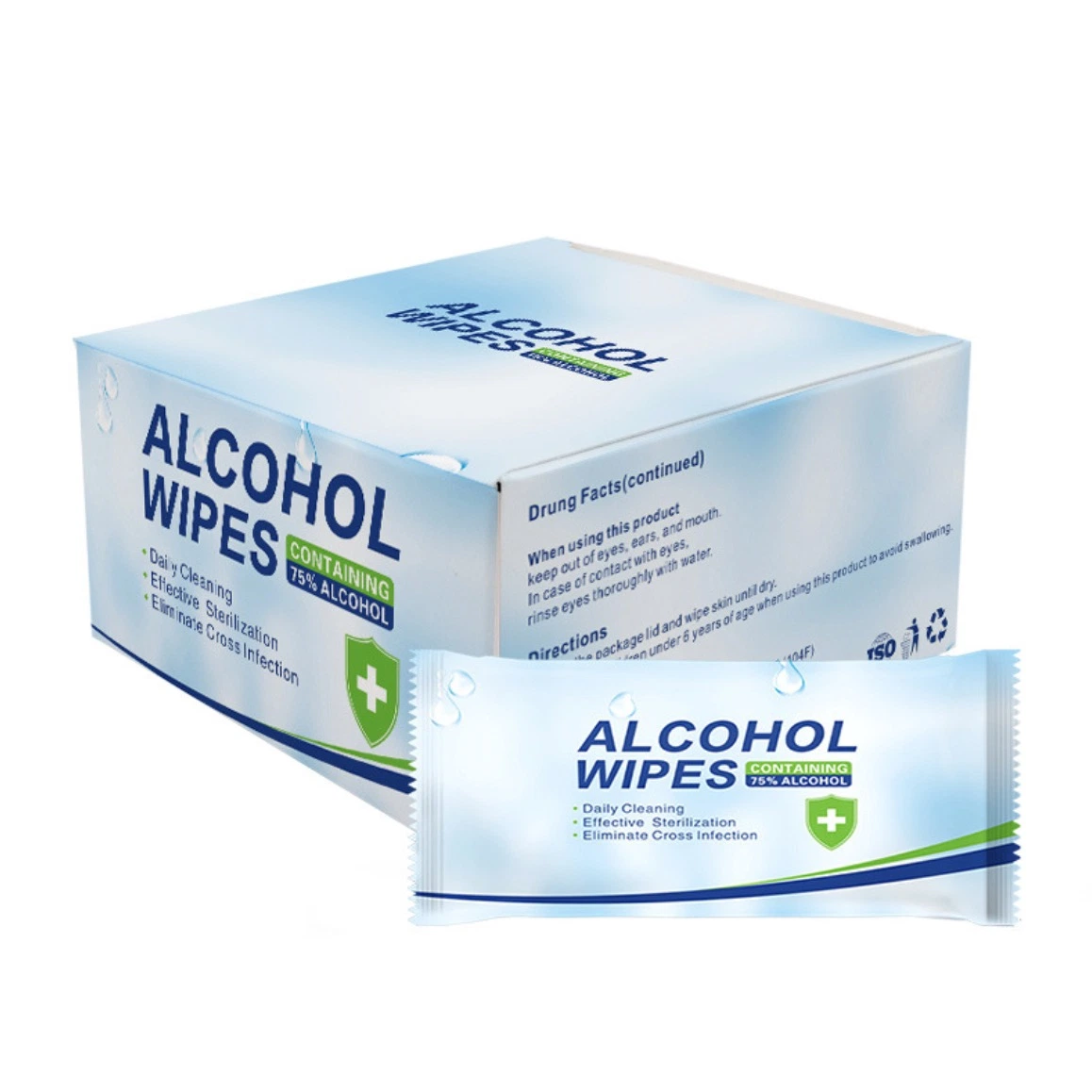 Individually Wrapped Alcohol Wipes 70% Iysol Disfecting Antiseptic Wipes