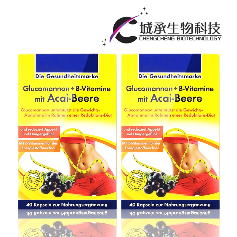 GMP Soft Capsules Glucomannan فقدان الوزن وكبسولة سميك