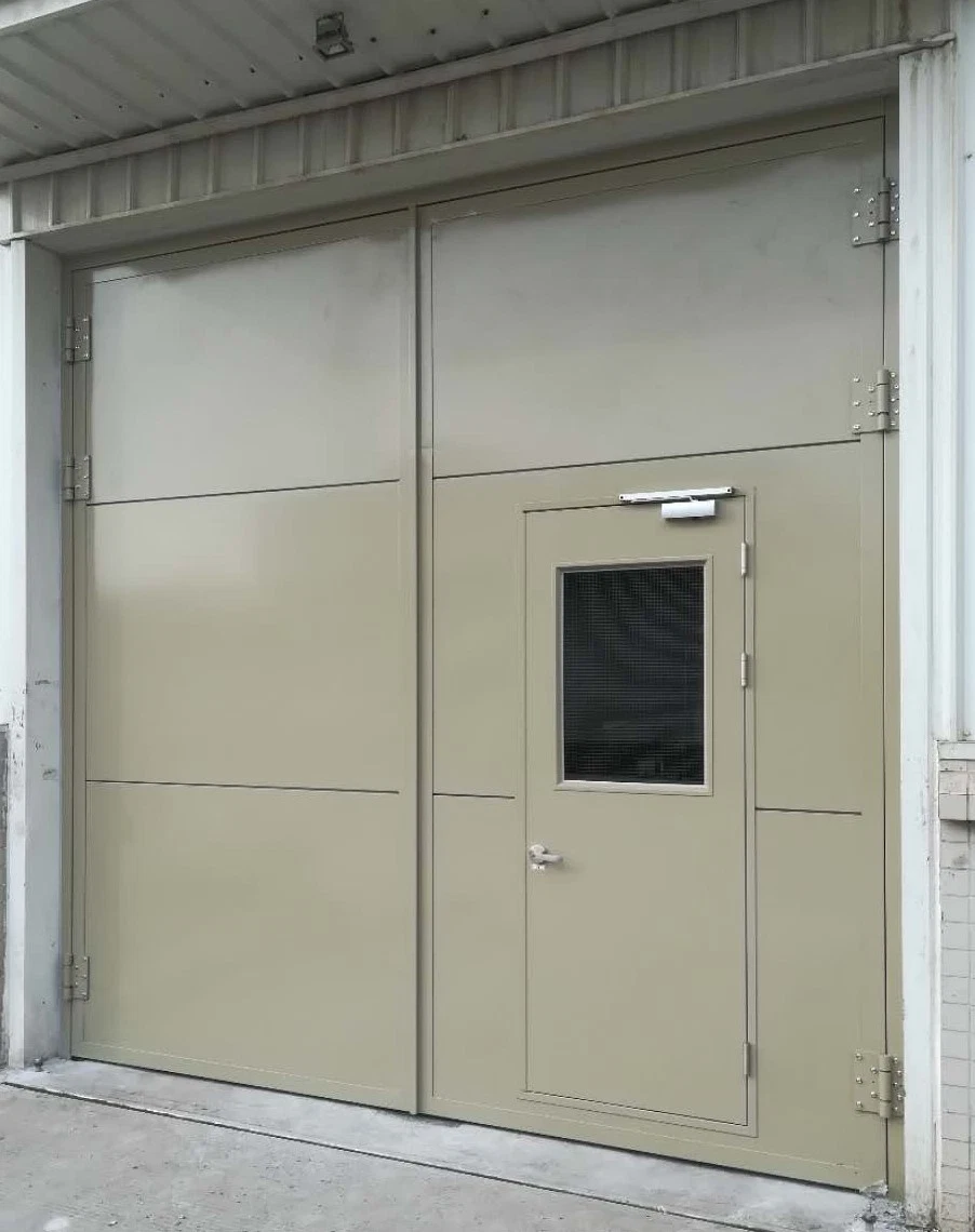 UL Certificate Industrial Antiknock Exterior Galvanized Steel Commercial Emergency Exit Swing Door Safety Gate for Escape Passage