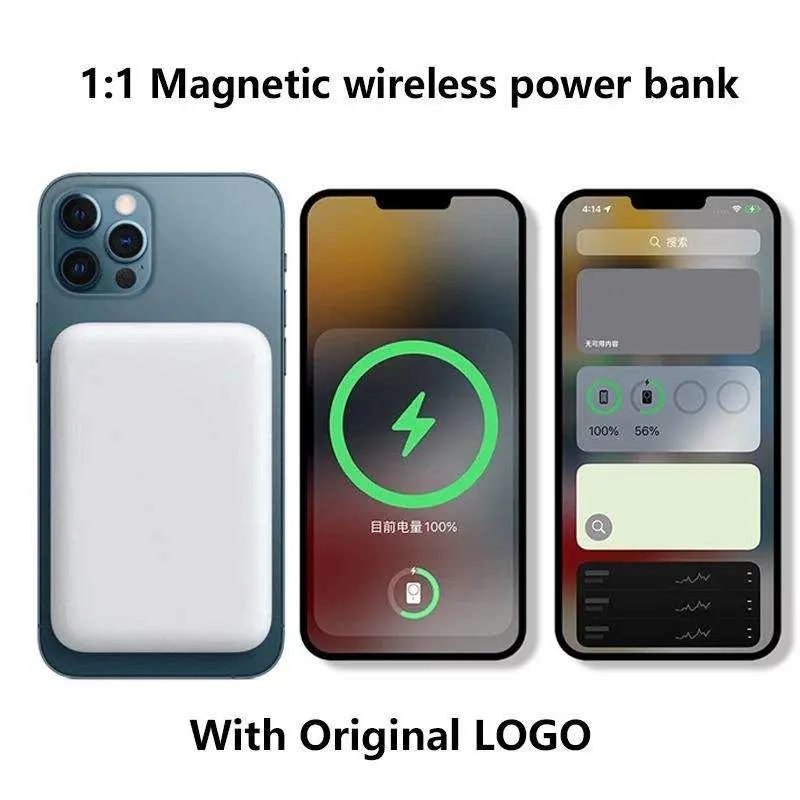 Original Factory Battery Pack for iPhone 14 High quality/High cost performance  Clone Magnetic Wireless Power Bank Safe Packs for Apple iPhone 13