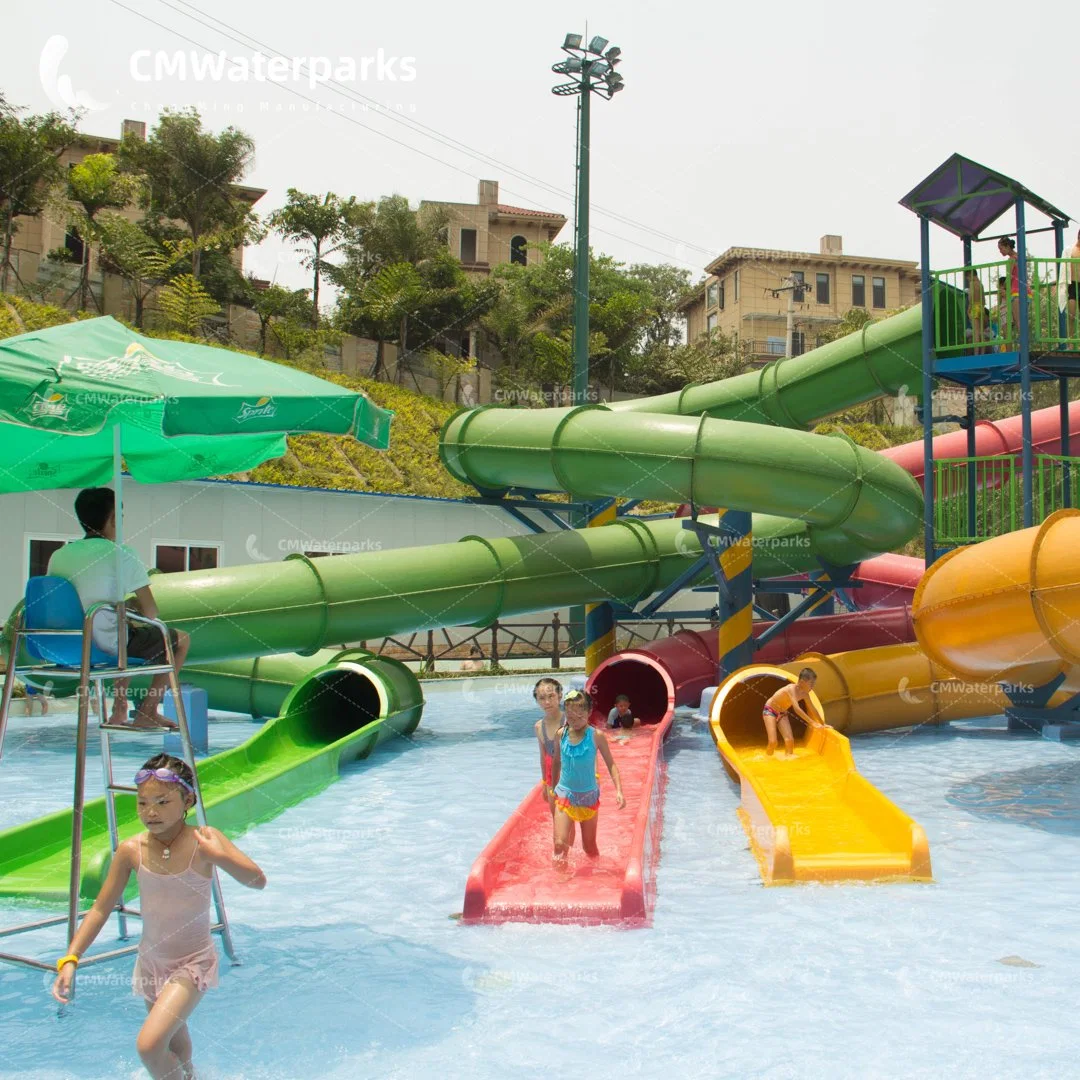 Professional Customization Water Park Fiberglass Water Slide Water House for Kids Adult