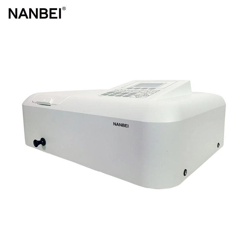 Nanbei UV Visible Spectrophotometer Laboratory Spectrometer Device Single Beam UV Vis Spectrophotometer