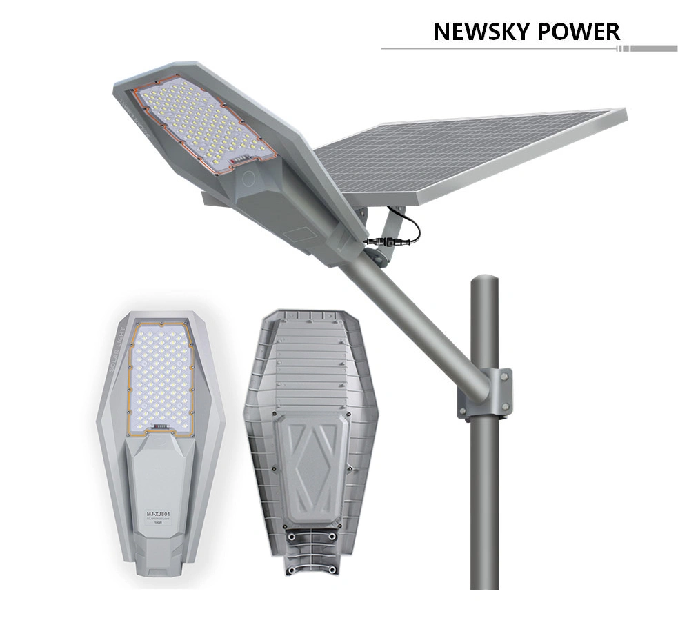 Kostengünstiges All-in-One-Gerät mit integriertem ABS-Außenlicht Solar Straßenleuchte mit Radar-Bewegungsmelder