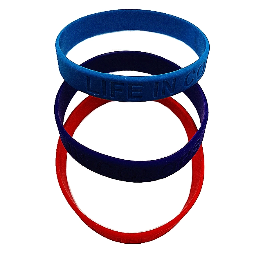 China Factory Colorful Rubber Bracelet Customized You Own Logo Fashion Silicone Wristband for Promotion Gift (YB-SW-1)