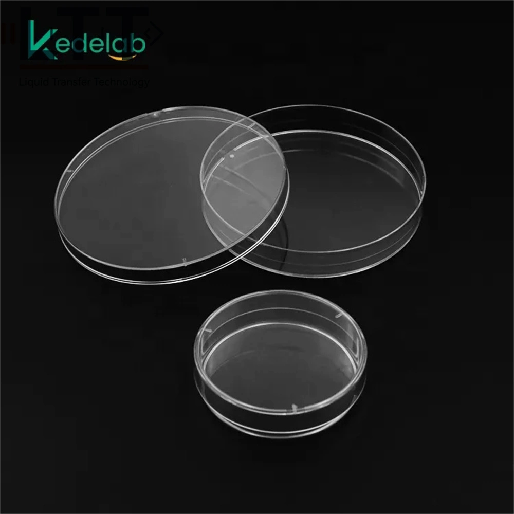 CE Approved Medical Supplies Lab Use Disposable Sterile PS Petri Dish 90mm Plastic Laboratory Sterilized Disposable 90mm*15mm Sterile Petri Culture Dishes