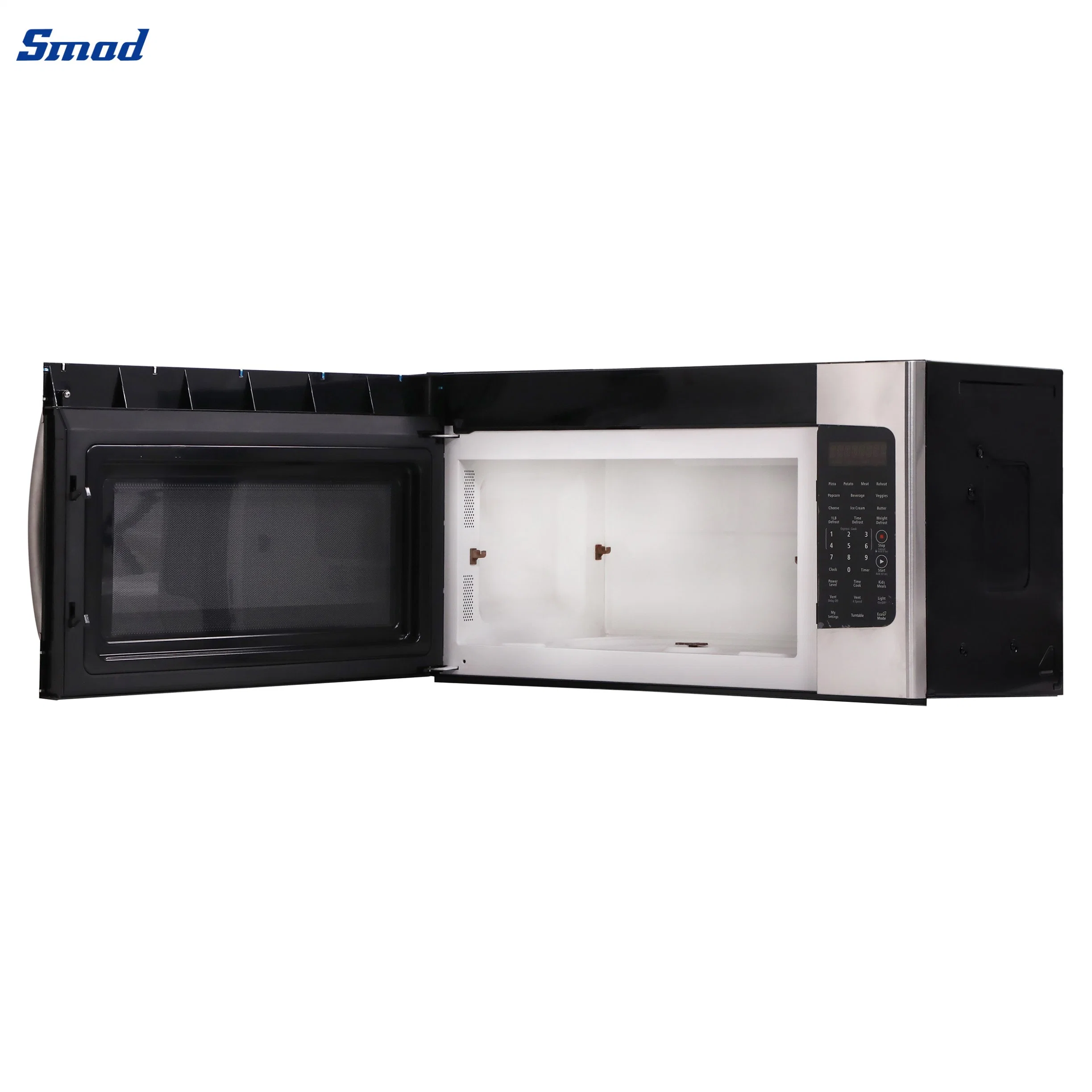 Smad 1.6 to 1.8 Cu. FT Kitchen Stand Stainless Steel Speedy Baking Food Grill Convection Bread Built-in Toaster Electric Black Over The Range Microwave Oven