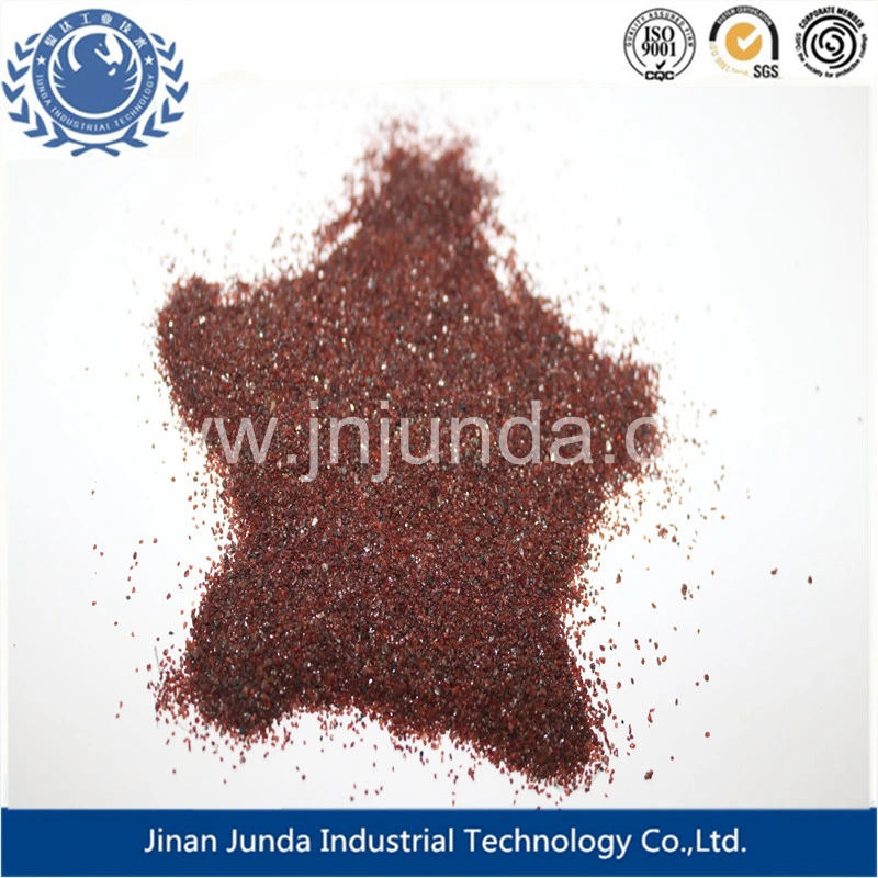 Heißes Schleifmittel Garnet Sand 80/120 Mesh für Wasserstrahlschneiden Granatsandfarben