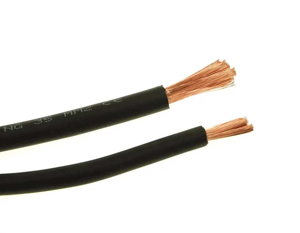 Herramientas de soldadura alambre eléctrico flexible de cobre puro Super Conductor Clase 6 Funda de goma 35 50 70 90 mm2 H01N2-E el Cable de soldadura