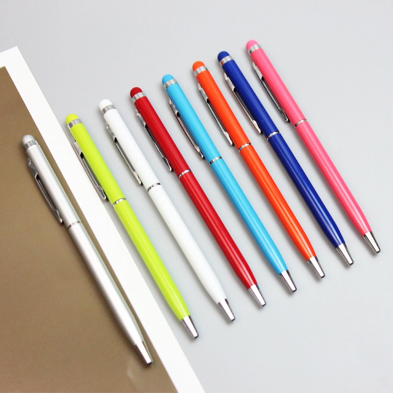 Office Supplies Advertising Ball Pen رخيصة 0.7مم معدنية قابلة للسحب قلم ذو سن كروي لقائمة قرطاسية للهدايا