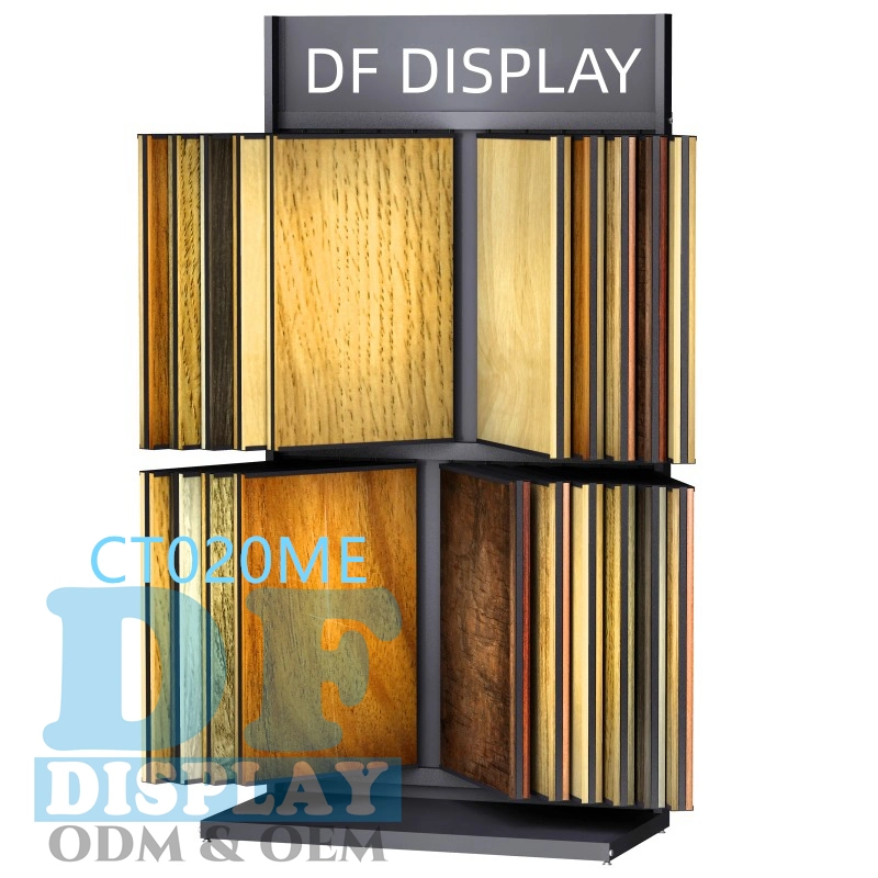 Stone Sample Board Display Tile Display Rack Ceramic Panel Stand Wood Ceramics Tiles Display Stand Horizontal Stone Tile Showroom Display Stand