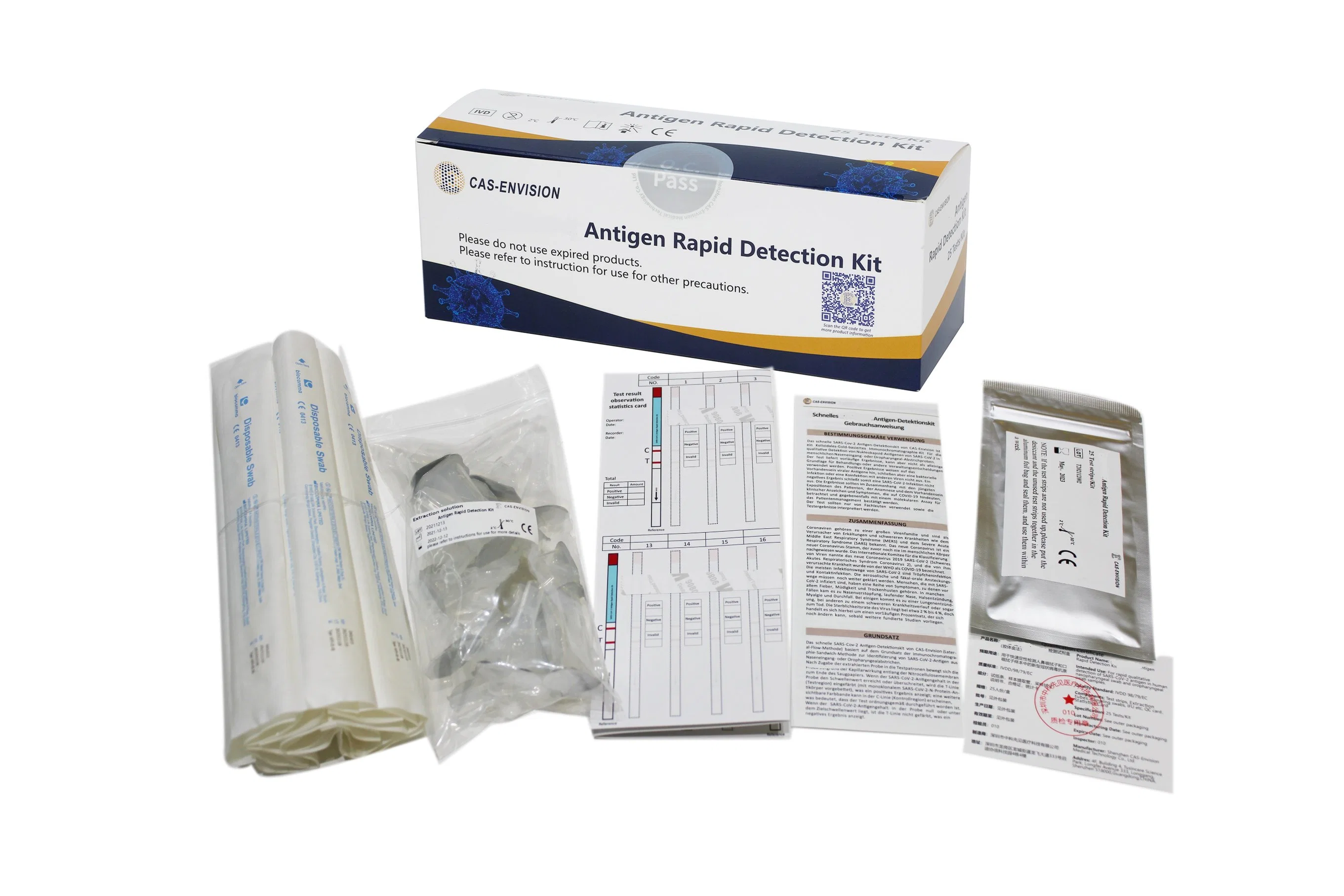 Fornecimento de fábrica Medical Rapid Diagnostic saliva Antigen Test Strip