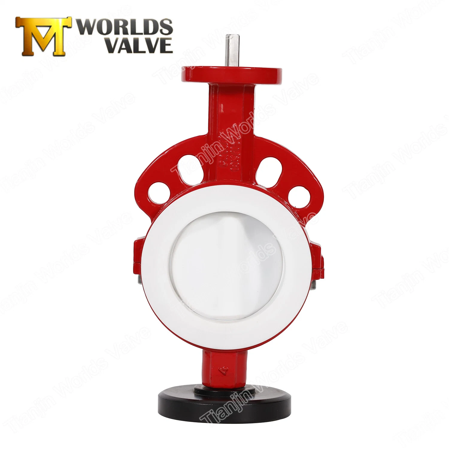 Full PTFE PFA Coated Wafer Butterfly Valve