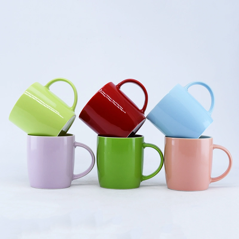 12/14/16 Oz Multicolor Glaze/diferentes formas/caneca em relevo/Cachcafé/caneca cerâmica para oferta ou promoção e vendas diretas na fábrica e aceitar sob encomenda, logótipo de impressão