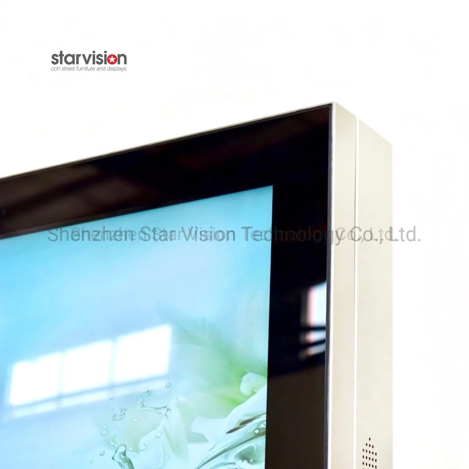 شاشة عرض إعلانية بشاشة LCD للحامل الأرضي الداخلي بحجم 55 بوصة شاشة العرض الرقمية العمودية