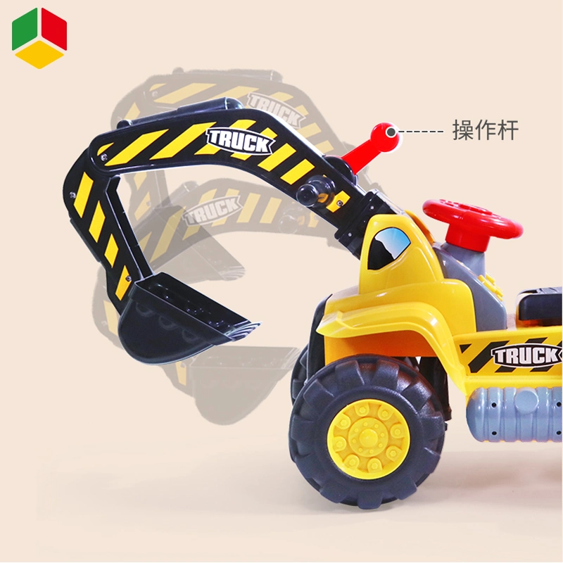 QS Education Kids Ride Car Toy Children's Electric Project Car Plastic Simulation Construction Truck Baby Ride Sit Charge Bulldozer Toys