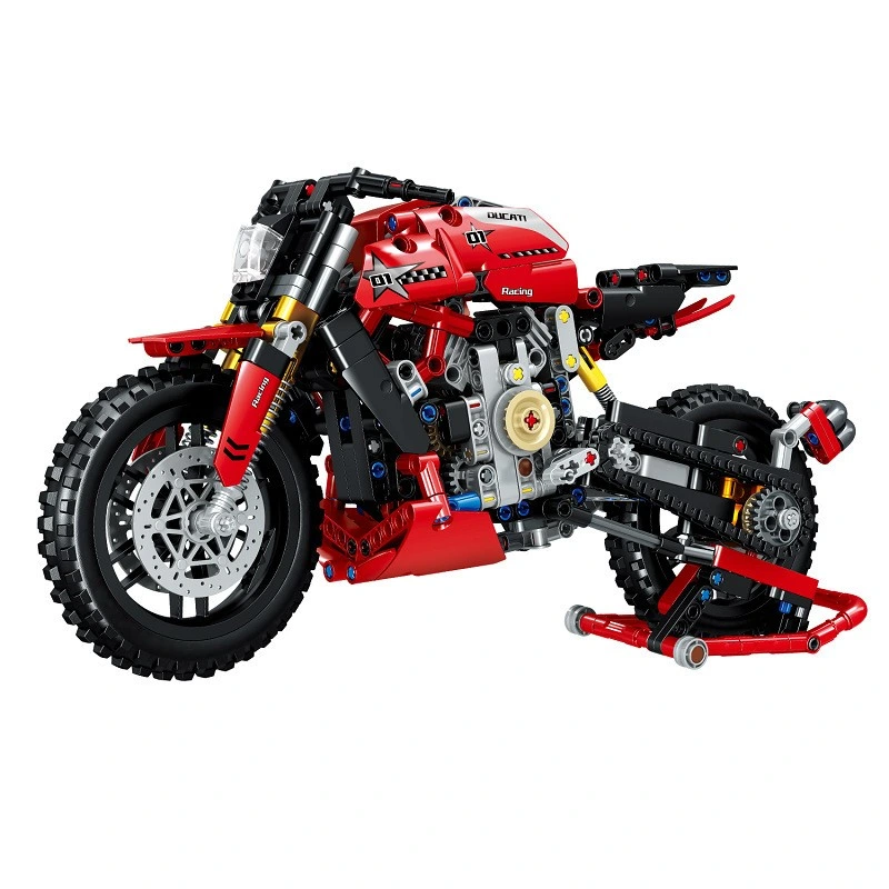 Technic Moc motocicleta Bloques de construcción DIY para la Educación General modelo de moto de ladrillos de construcción de juguetes para niños regalo