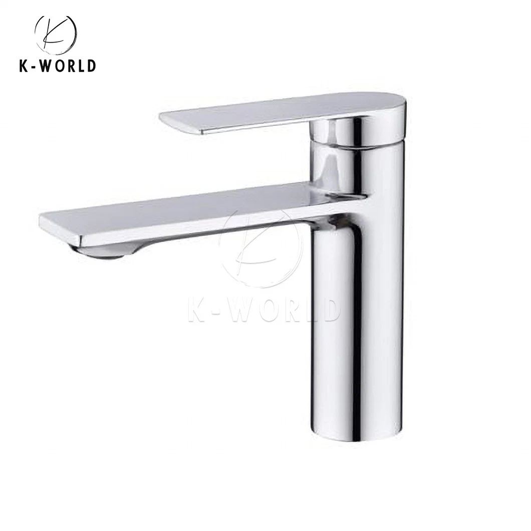 K-mundo de la cuenca de latón de una sola palanca del grifo fabricantes OEM Custom Grifo lavabo rectangular China Cascada Grifo lavabo duradero