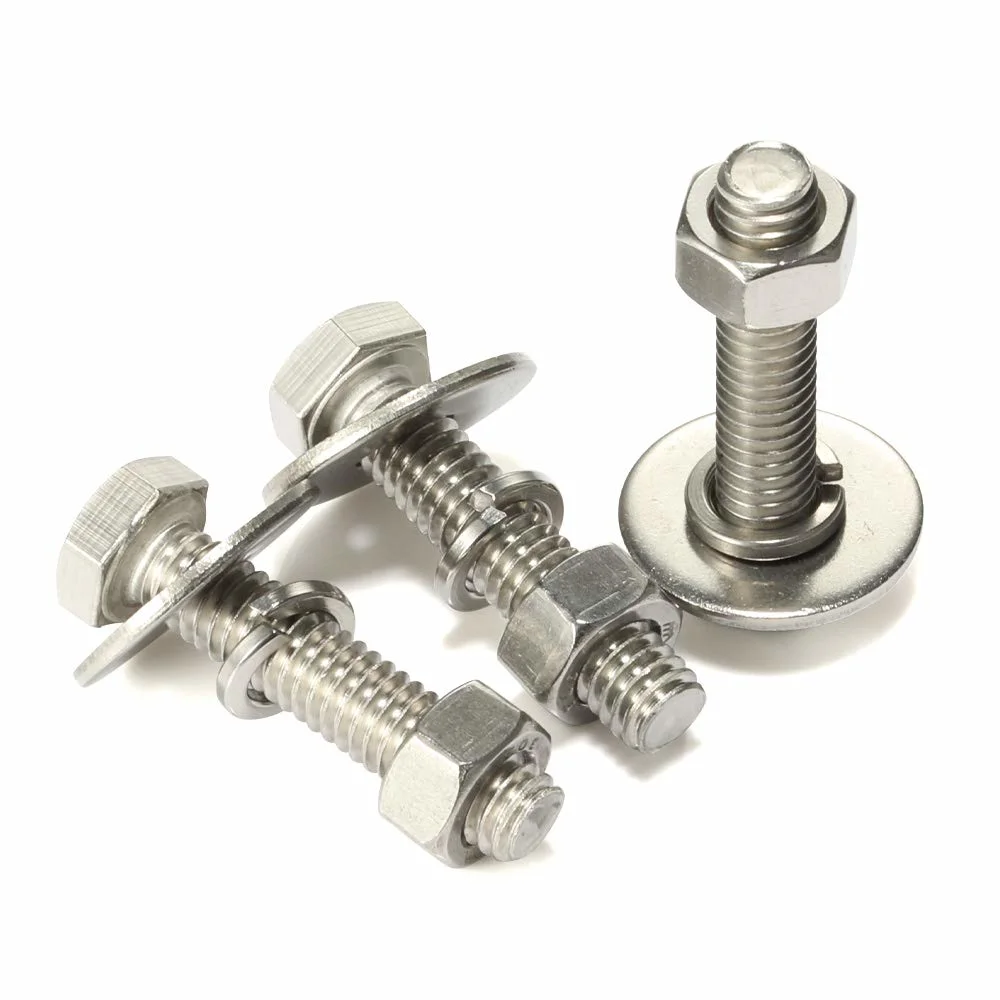 Fasteners Stainless Steel Hex Bolt DIN 933 DIN 931 Bolts Nuts Washers Heavy Hex Hexagon Bolt