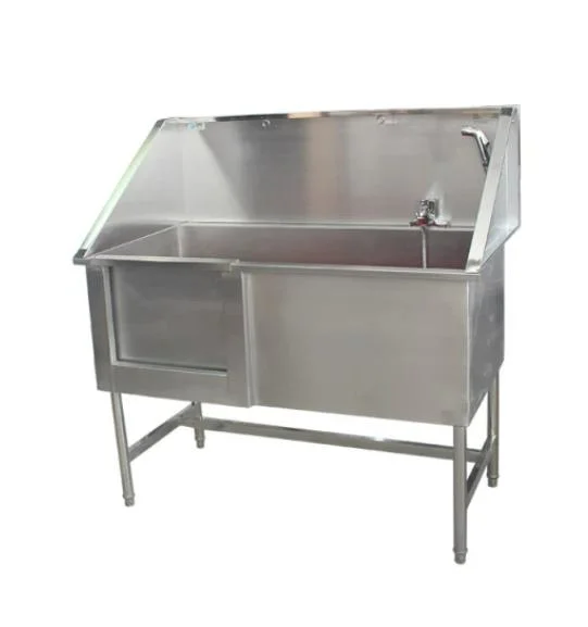 Pet Grooming Animal Cleaning Stainless Steel Pet Bath Sink